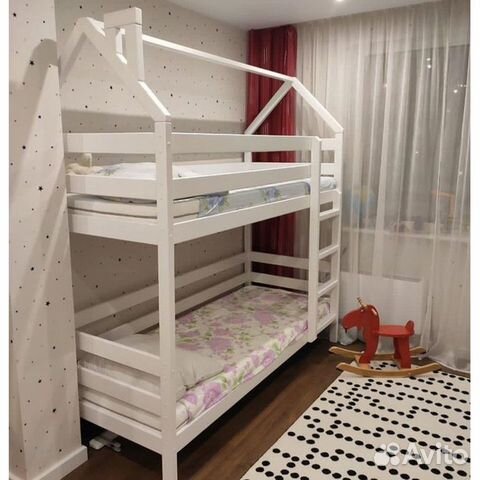 2х ярусная кровать из массива березы