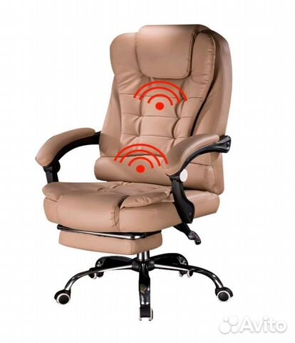 Компьютерное Кожанное офисное кресло с массажем