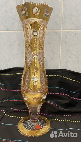 Хрустальная ваза Чехия