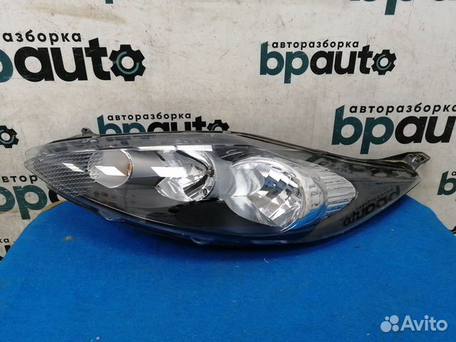 Фара галоген левая черный отражатель