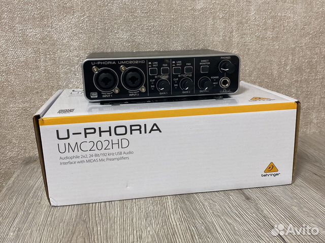 Внешняя аудиокарта behringer u-phoria umc202hd купить в Краснодаре ...
