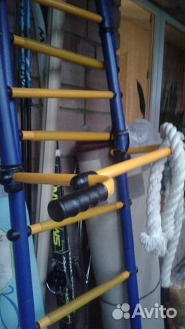 Шведская стенка с турником и брусьями бу