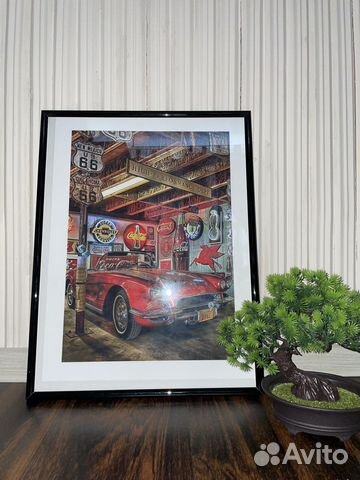 Постер-ретро автомобиль