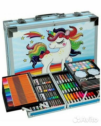 Детский набор для рисования, 145 предметов