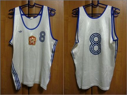 Игровая футболка Чехословакия 80е Adidas баскетбол