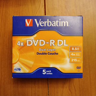 Диски чистые 4х DVD-R DL 8.5GB(24 упаковок/5 дис.)