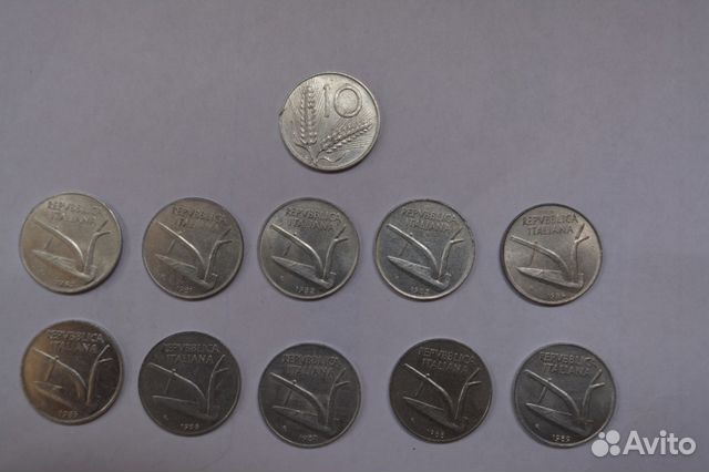 Италия 10 лир