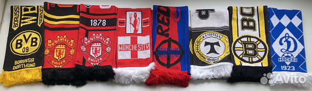 Шарфы футбольные и хоккейные