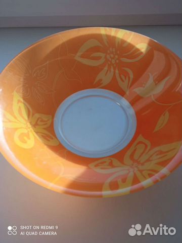 Ваза для фруктов цветное стекло