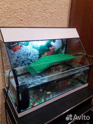 Террариум 70л открытый. Для красноухой. Новый