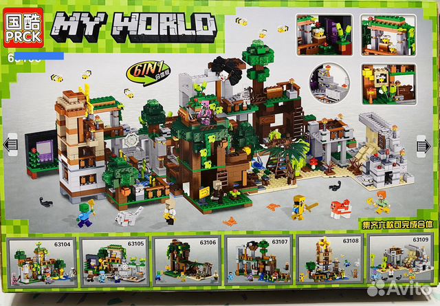 Конструктор Майнкрафт аналог lego Новый