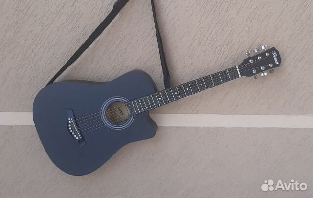 Новая гитара акустика матовая