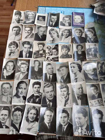 Открытки, фото актеров, тематические 50-х гг