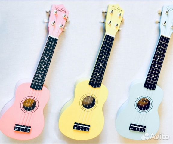 Укулеле новая Fabio однотонная 4струны