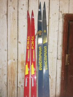 Лыжи деревянные (для высоких) Быстрица СССР без кр