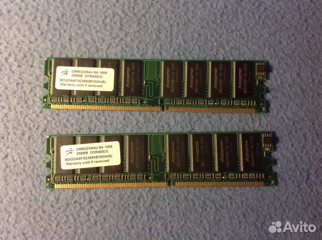 DDR 1 - две планки