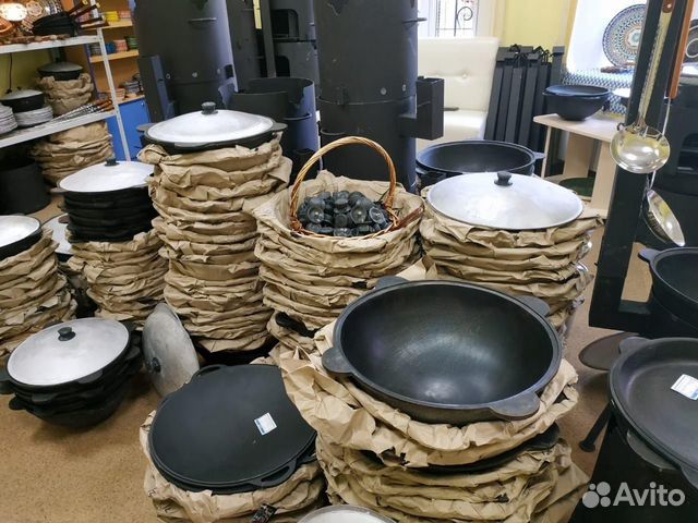 Казаны-чугунные, казаны-узбекские