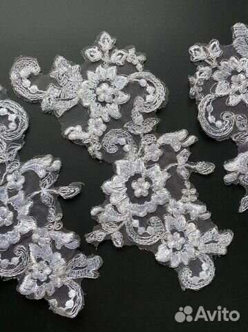 Кружево, лейсы на сетке