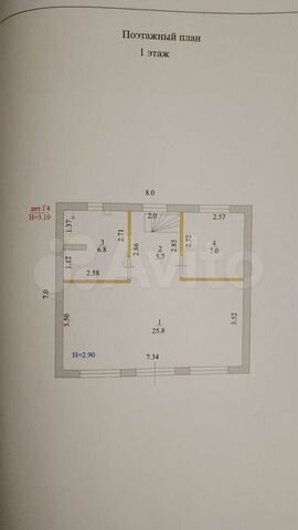 Дом 175 м² на участке 3 сот.