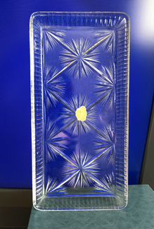 Блюдо,для фруктов, бутерброды хрусталь Bohmia