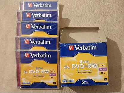 DVD+RW Mini Verbatim 1.4Gb 8cm