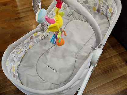 Складная кровать колыбель babyhit carrycot light grey