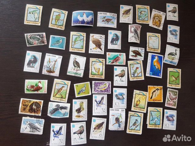 Почтовые марки СССР и других стран с птицами