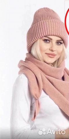 Новый комплект шапка и шарф