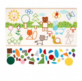 Smile Decor Развивающий коврик-мозаика из фетра