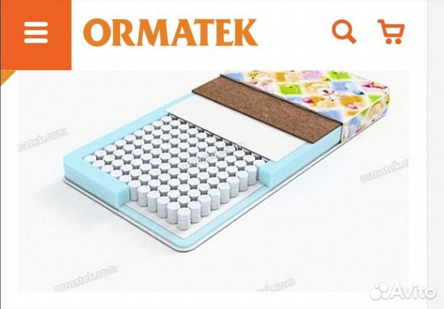 Матрас детский ортопедический