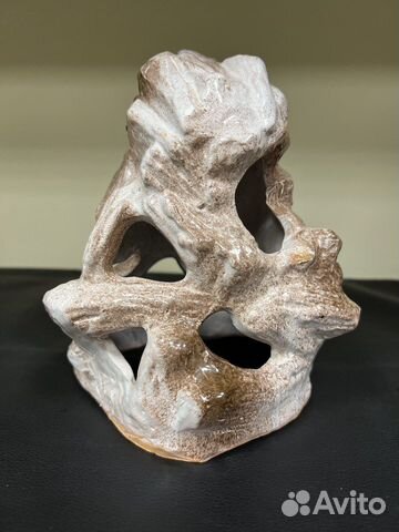 Грот декор для аквариума скала 20 х 16 см керамика