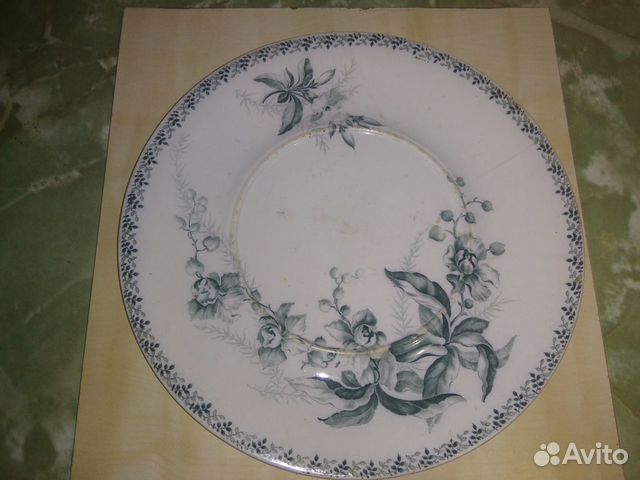 Тарелка (блюдо) Villeroy&Boch Mettlach 19 век