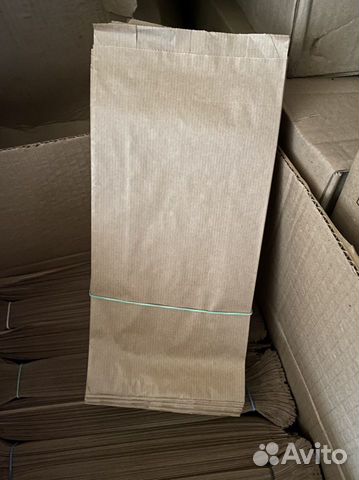 Пакеты бумажные крафт 140*60*300 100шт/уп оптом