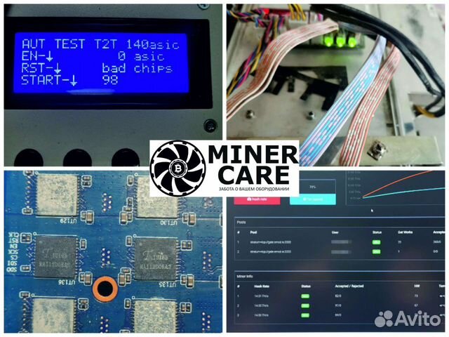 Ремонт Avalon, Antminer s19, L3+, L7, D7