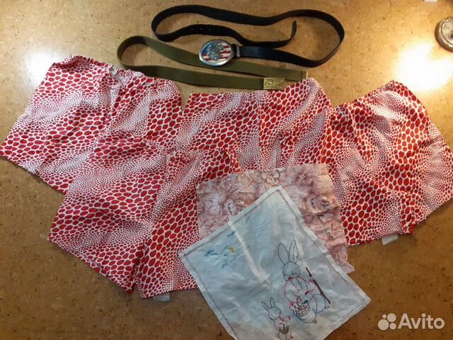 Трусы мужские СССР хлопок ремень кожа платок