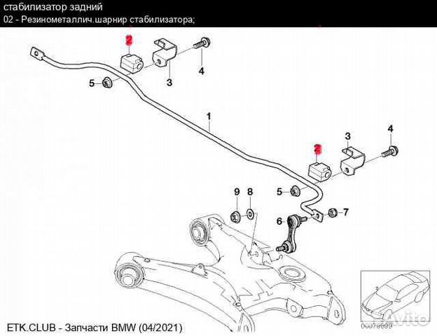 Втулки стабилизатора бмв е39