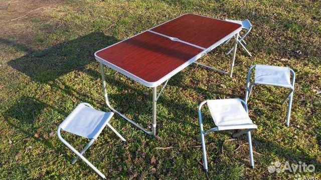 Стол складной со стульями туристический новый