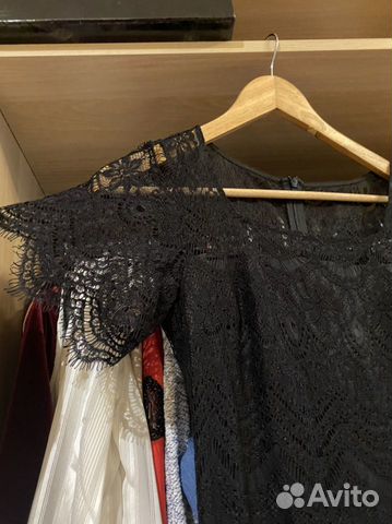 Платье vero moda 40-42 новое кружево черное