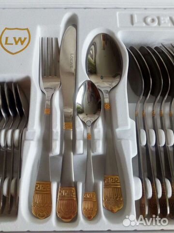 Набор столовых приборов Германия золото