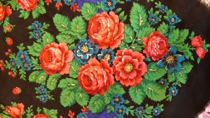 Павловопосадский платок шерсть