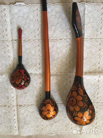 Деревянные ложки хохлома