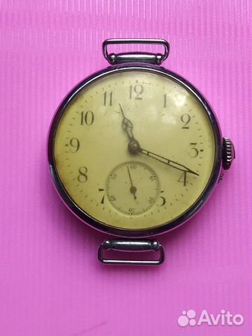 Часы Наручные Старинные 46.3 мм,Швейцария 1910-х г