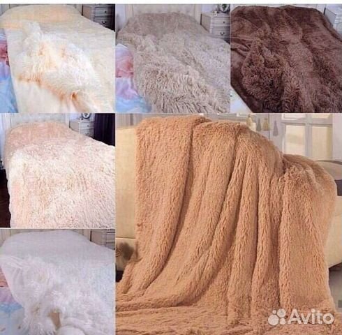 Плед пушистый (травка)