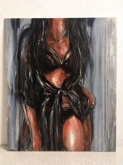 Картина маслом на холсте женщина ню