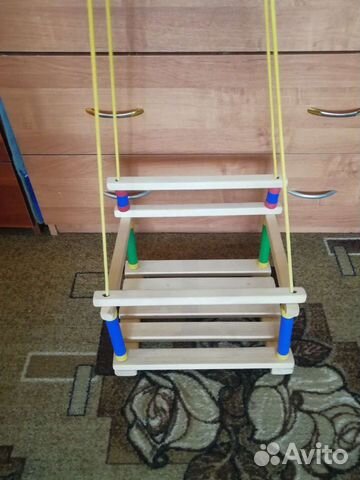 Качели деревянные детские