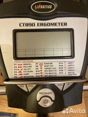 Велотренажер energetics ct 890 ergometer