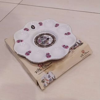 Тарелка для яиц/закусок фарфор