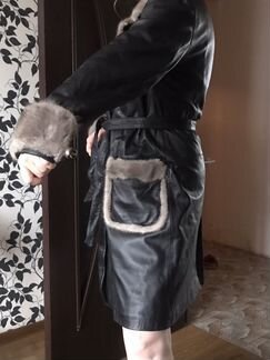 Плащ кожаный, зимы/осень