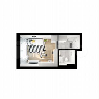 Квартира-студия, 19.9 м², 13/31 эт.