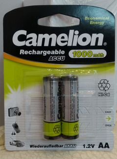 NiCd аккумуляторы AA Camelion 1000mAh 1.2V